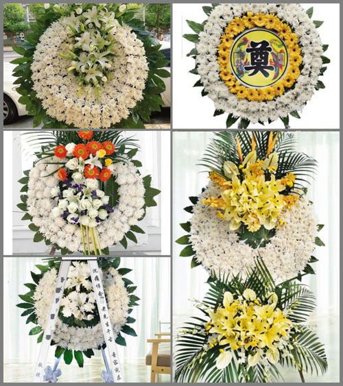 安徽黄山市休宁县万安镇海宁村花圈速递